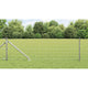 Vidaxl hek met paal zilver 0,4 x 25 m staal