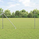 Vidaxl hek met paal zilver 1 x 10 m staal