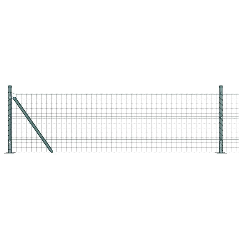 Afbeelding laden in galerijviewer, Vidaxl hek met paal groen 0,4 x 10 m staal en pvc
