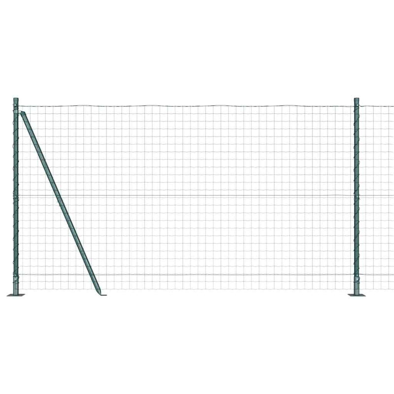 Load image into Gallery viewer, Vidaxl hecke met palen groen 1.2 x 10 m staal
