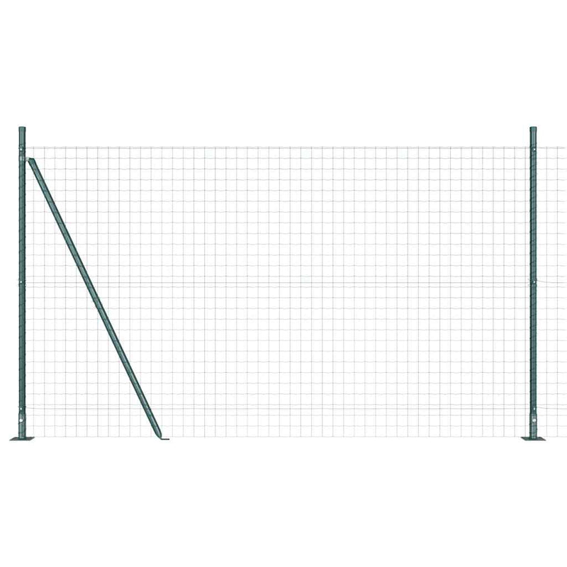 Load image into Gallery viewer, Vidaxl hecke met palen groen 1.5 x 10 m staal
