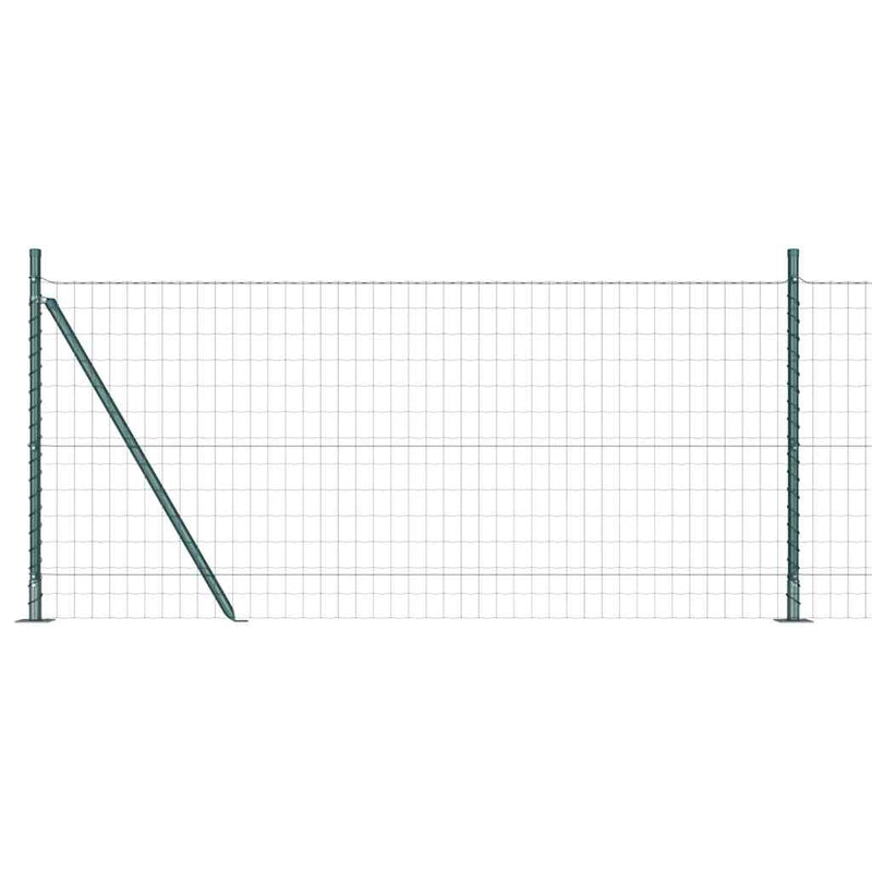 Load image into Gallery viewer, Vidaxl hek met paal groen 1 x 10 m staal en pvc
