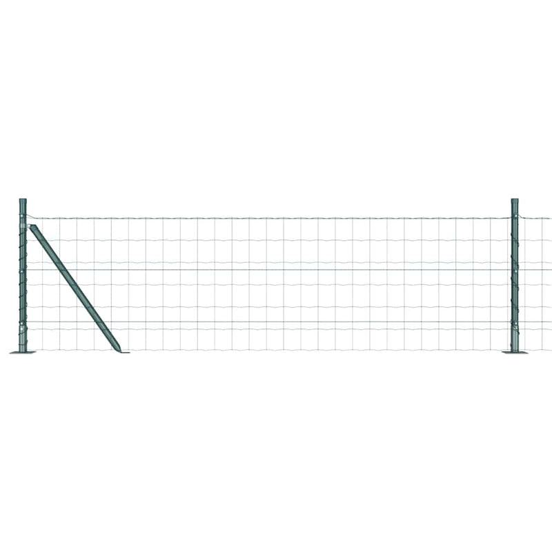 Afbeelding laden in galerijviewer, Vidaxl hek met paal groen 0,4 x 10 m staal en pvc

