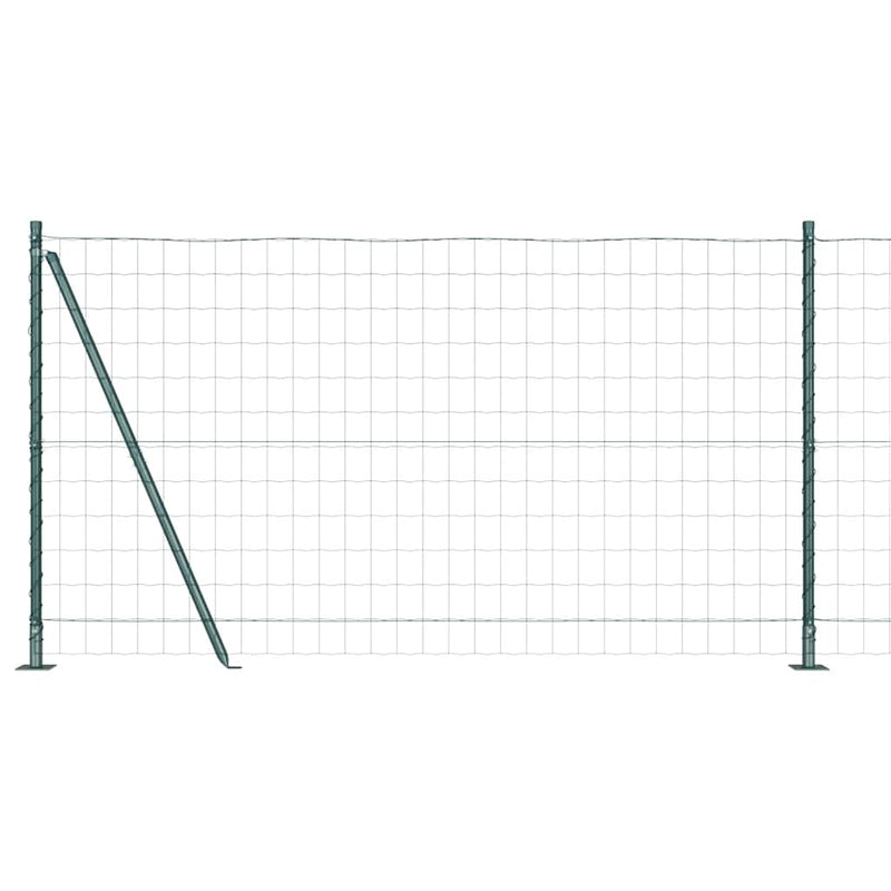 Load image into Gallery viewer, Vidaxl hek met paal groen 1,2 x 10 m staal en pvc
