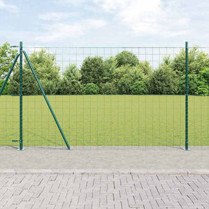 Vidaxl euro-hek met betonnen voetstuk 10 x 1,6 m pvc-coated staal mesh