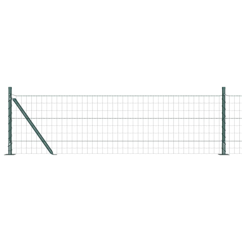 Load image into Gallery viewer, Vidaxl hek met paal groen 0,4 x 25 m staal en pvc
