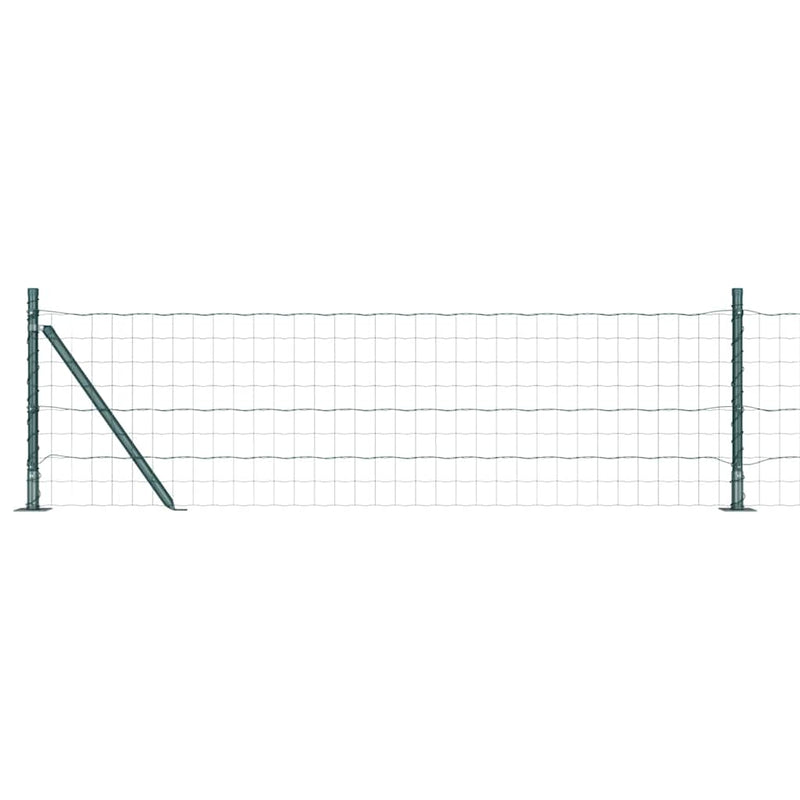 Load image into Gallery viewer, Vidaxl hek met paal groen 0,6 x 10 m staal en pvc
