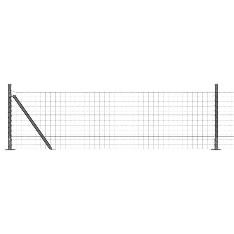 Afbeelding laden in galerijviewer, Vidaxl hek met paal grijs 0,4 x 10 m staal en pvc
