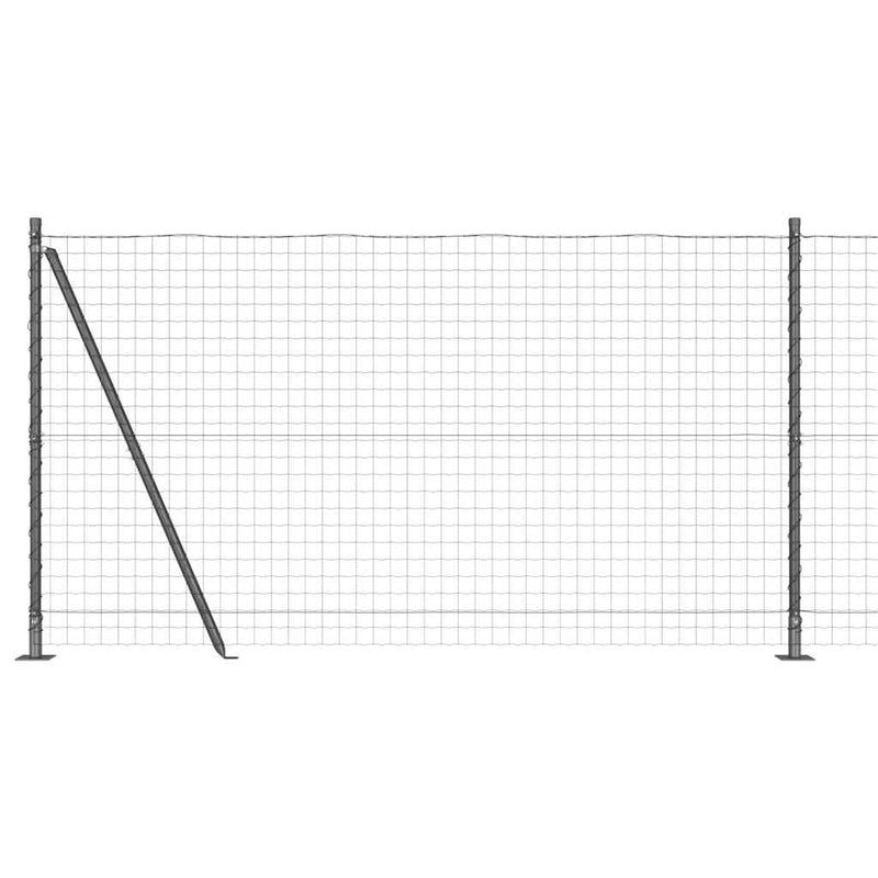 Afbeelding laden in galerijviewer, Vidaxl hek met paal grijs 1,2 x 10 m staal en pvc

