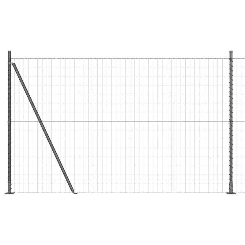 Load image into Gallery viewer, Vidaxl hek met paal grijs 1,6 x 10 m staal en pvc
