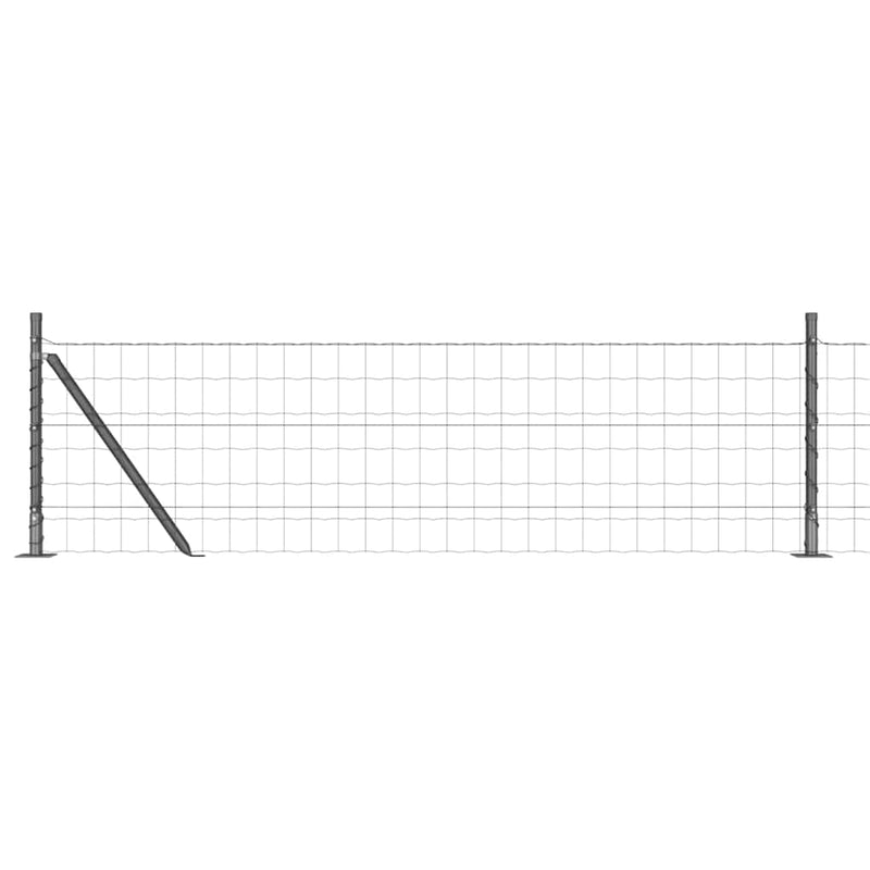 Load image into Gallery viewer, Vidaxl hek met paal grijs 0,6 x 10 m staal en pvc
