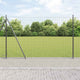 Vidaxl euro-hek met betonnen voetstuk 10 x 1,6 m pvc-coated staal mesh