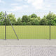 Vidaxl hek met paal grijs 1,5 x 10 m staal