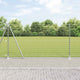 Vidaxl hek met paal zilver 1,2 x 10 m staal