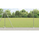 Vidaxl hek met paal zilver 1,5 x 10 m staal