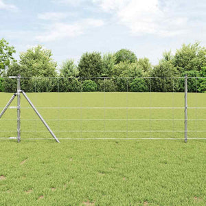 Vidaxl afrasteringspaal gegalvaniseerd 25 x 0,8 m staal