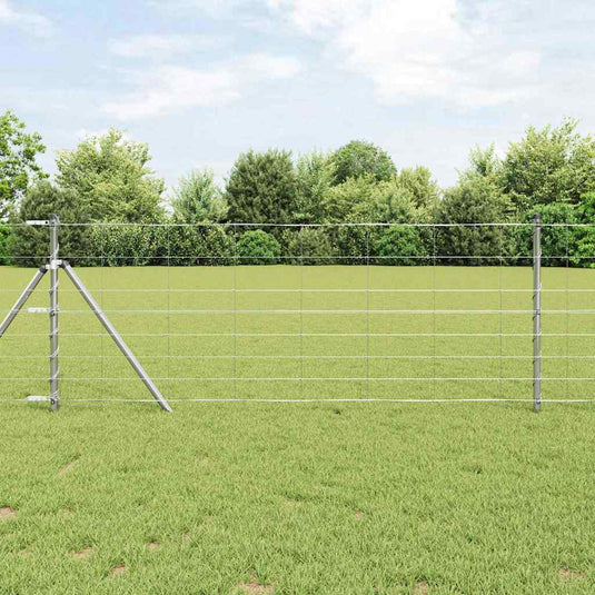 Vidaxl afrasteringspaal gegalvaniseerd 25 x 0,8 m staal