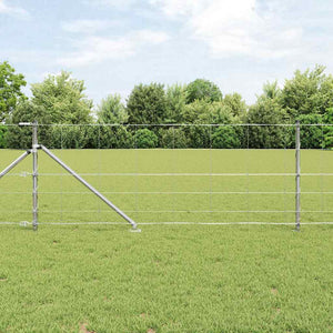 Vidaxl afrasteringspaal gegalvaniseerd 25 x 0,8 m staal