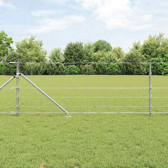 Vidaxl afrasteringspaal gegalvaniseerd 25 x 0,8 m staal