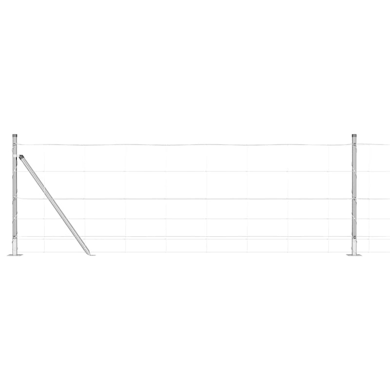 Load image into Gallery viewer, Vidaxl afrasteringspaal gegalvaniseerd 25 x 0,8 m staal
