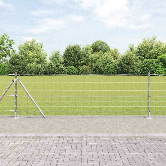 Vidaxl afrasteringspaal gegalvaniseerd 25 x 0,8 m staal