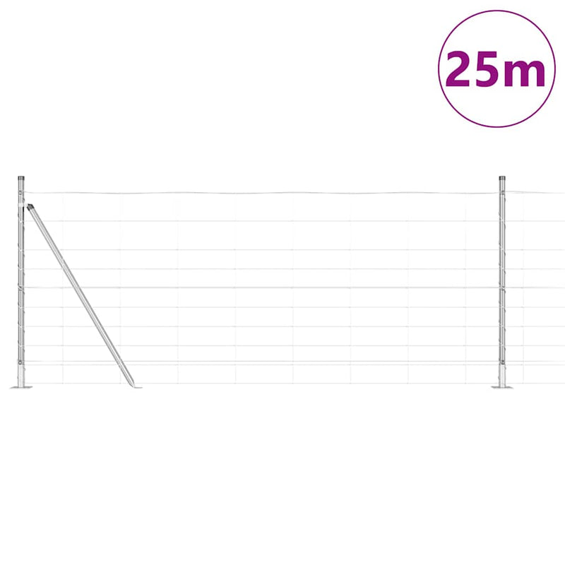 Load image into Gallery viewer, Vidaxl afrasteringspaal gegalvaniseerd 25 x 1 m staal
