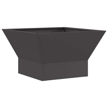 Vidaxl vuurkorf zwart 60 x 60 x 35 cm staal