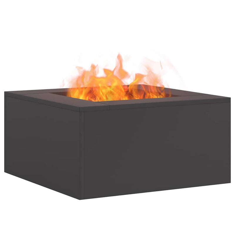 Load image into Gallery viewer, Vidaxl vuurkorf zwart 60 x 60 x 30 cm staal
