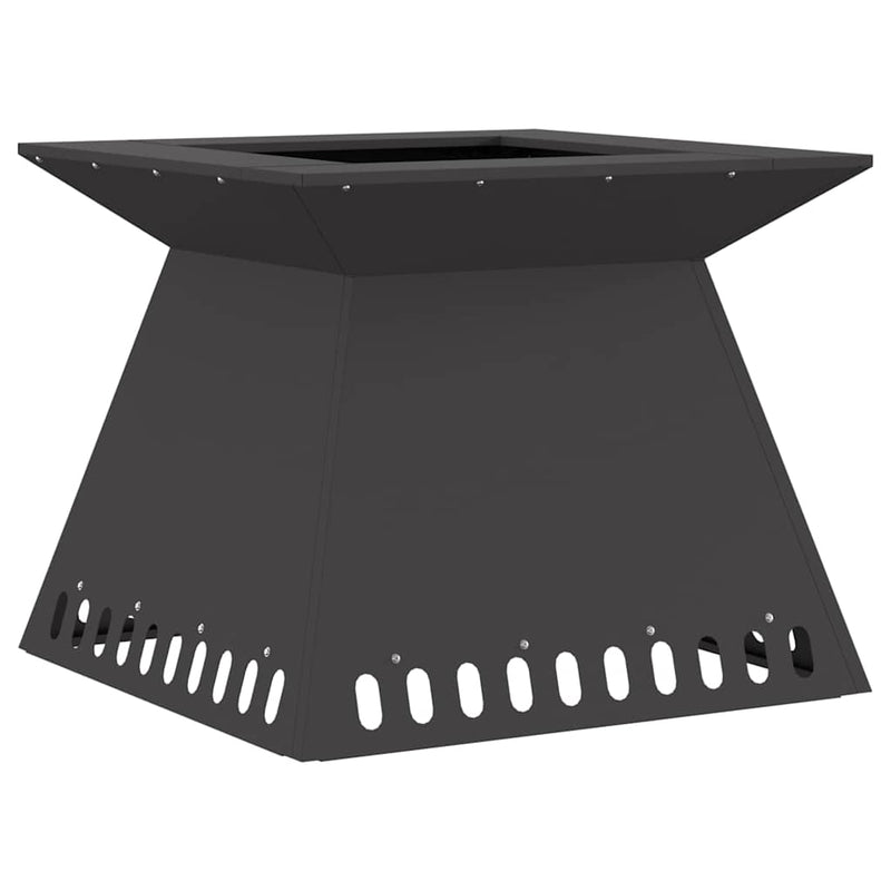Load image into Gallery viewer, Vidaxl vuurkorf zwart 60 x 60 x 50 cm staal
