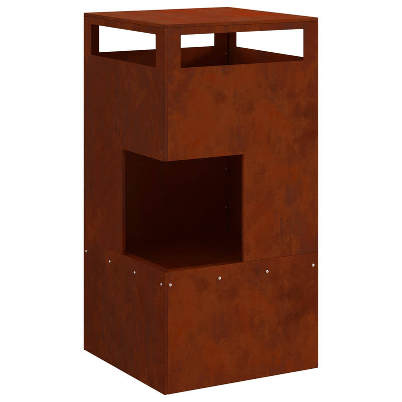 Load image into Gallery viewer, Vidaxl vuurkorf bruin 50 x 50 x 100 cm staal
