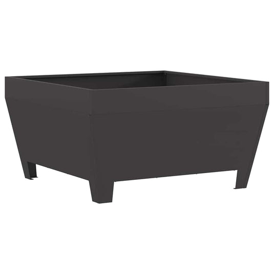 Vidaxl vuurkorf zwart 80 x 80 x 43 cm staal