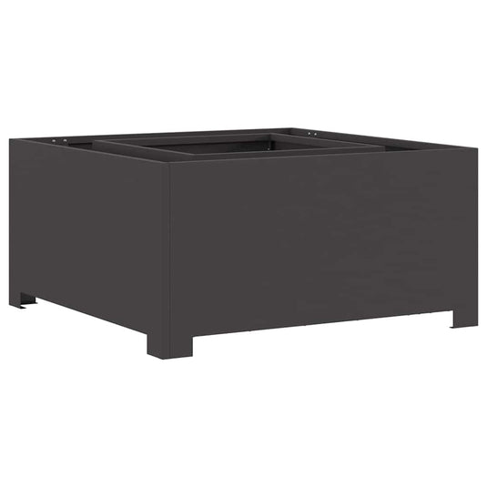 Vidaxl vuurkorf zwart 80 x 80 x 40 cm staal
