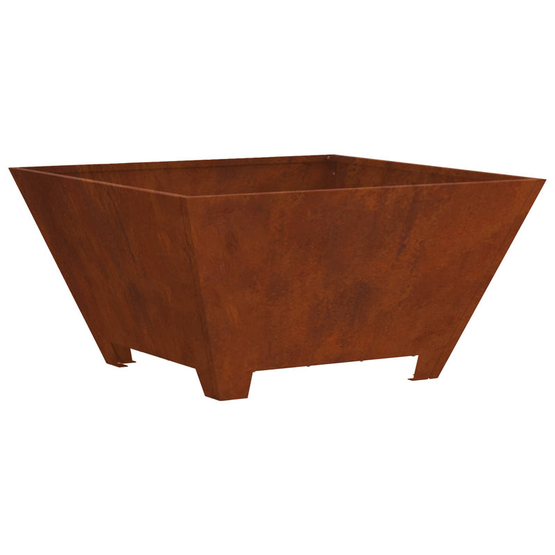 Load image into Gallery viewer, Vidaxl vuurkorf bruin 60 x 60 x 30 cm weerbestendig staal
