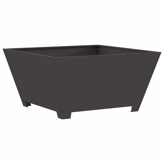 Vidaxl vuurkorf zwart 80 x 80 x 40 cm staal