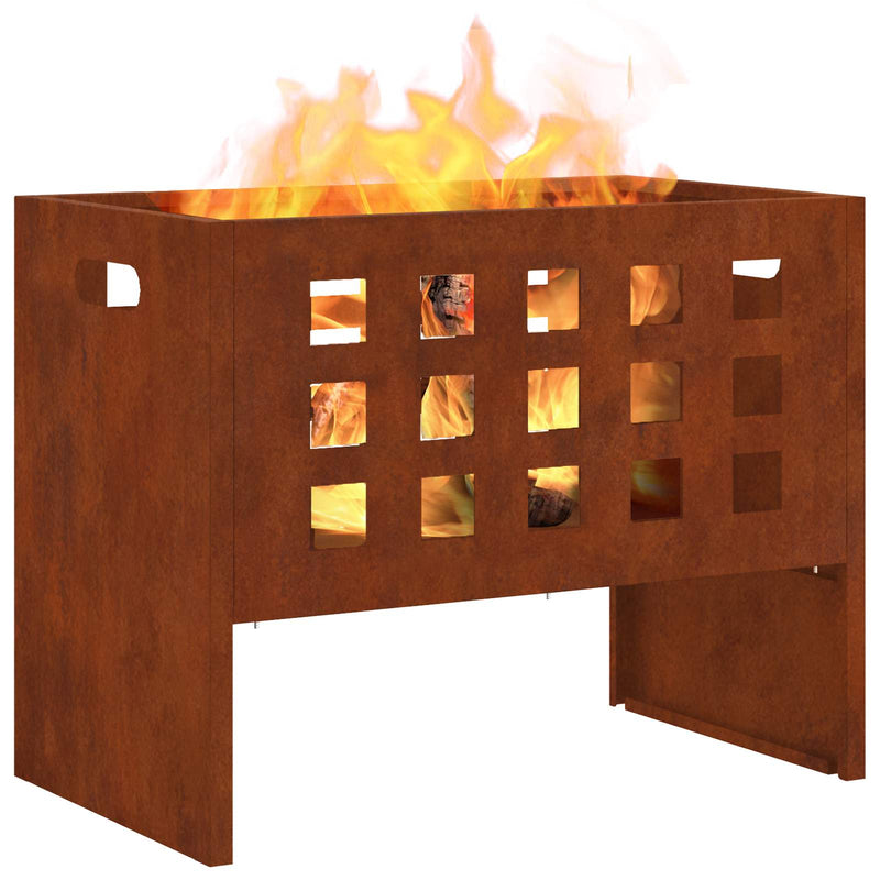 Load image into Gallery viewer, Vidaxl vuurkorf bruin 50 x 30 x 40 cm staal
