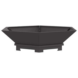 Vidaxl vuurkorf zwart 100 x 100 x 28 cm staal