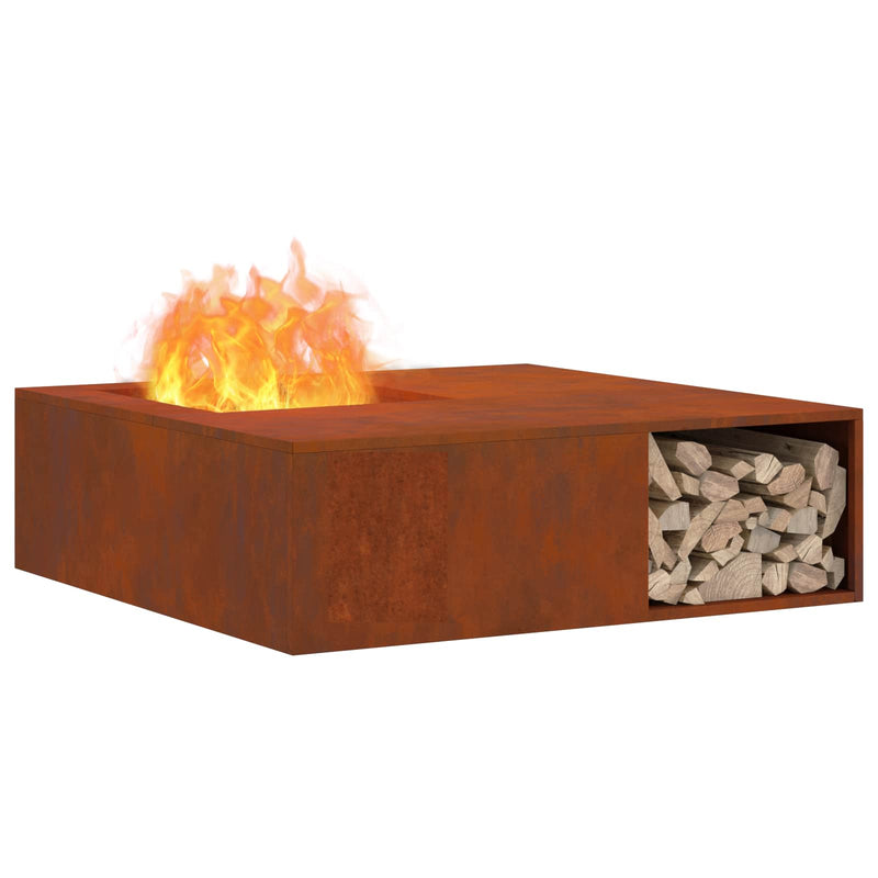Load image into Gallery viewer, Vidaxl vuurkorf bruin 100 x 100 x 30 cm cortenstaal
