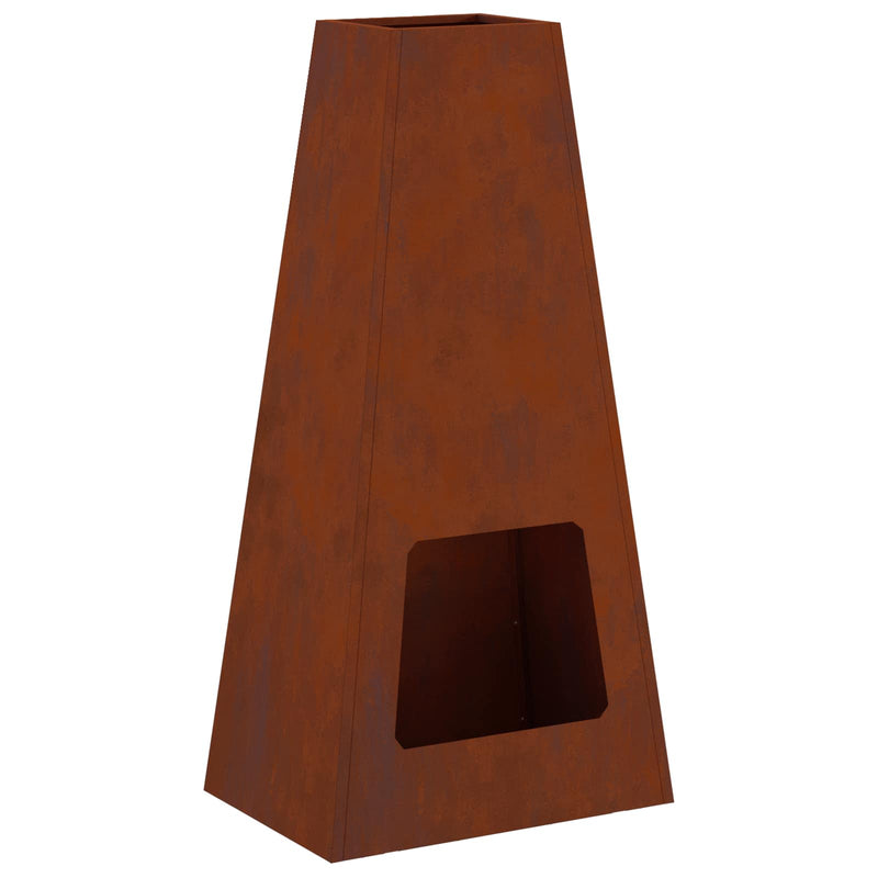 Load image into Gallery viewer, Vidaxl vuurkorf bruin 50 x 35 x 100 cm cortenstaal
