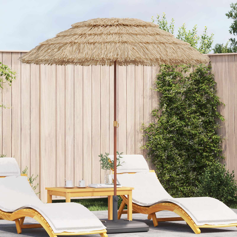 Load image into Gallery viewer, Vidaxl strandparasol naturel 255 x 255 x 255 cm polyester en staal
