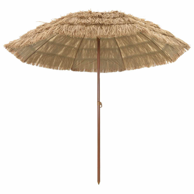 Load image into Gallery viewer, Vidaxl strandparasol naturel 255 x 255 x 255 cm polyester en staal
