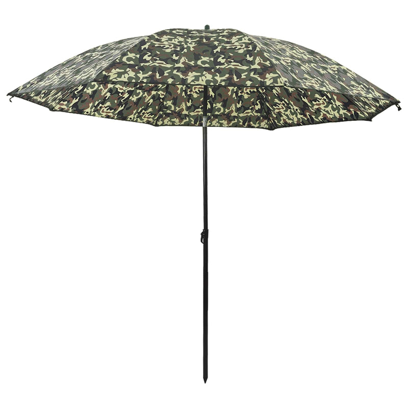 Afbeelding laden in galerijviewer, Vidaxl vis paraplu camouflage 240 x 210 cm oxford polyester
