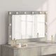 Vidaxl schmink spiegel rechthoekig beton grijs 80 x 55 x 18 cm