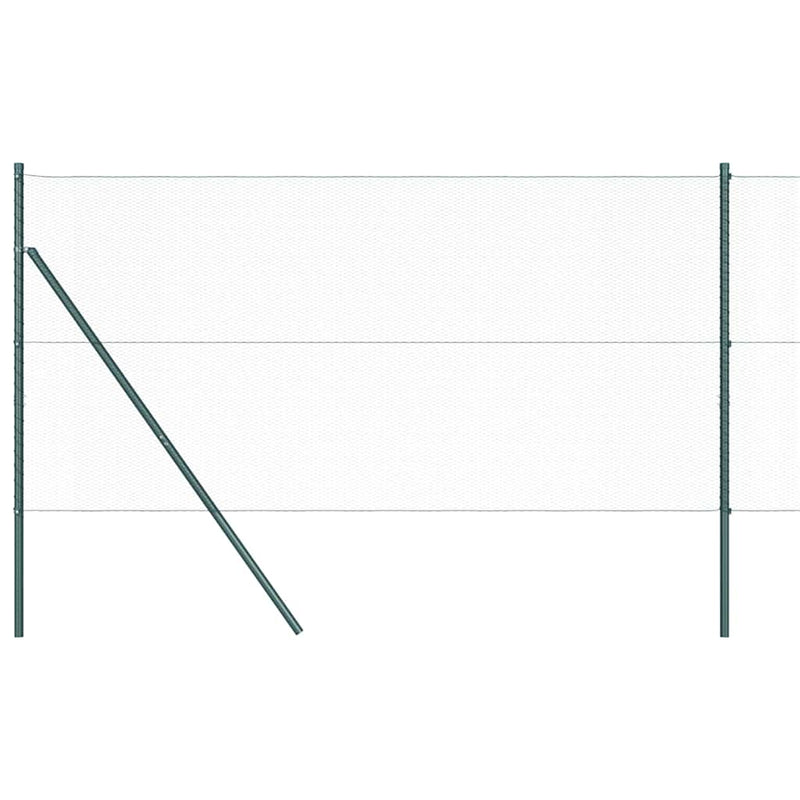 Load image into Gallery viewer, Vidaxl afrasteringspaal groen 10 x 1 m (13 mm gaas) staal en pvc
