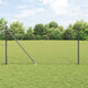 Vidaxl afrasteringspaal grijs 10 x 1,4 m (25 mm gaas) staal en pvc