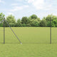 Vidaxl afrasteringspaal grijs 10 x 1,5 m (36 mm gaas) staal en pvc