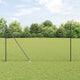 Vidaxl afrasteringspaal grijs 10 x 1,6 m (25 mm gaas) staal en pvc