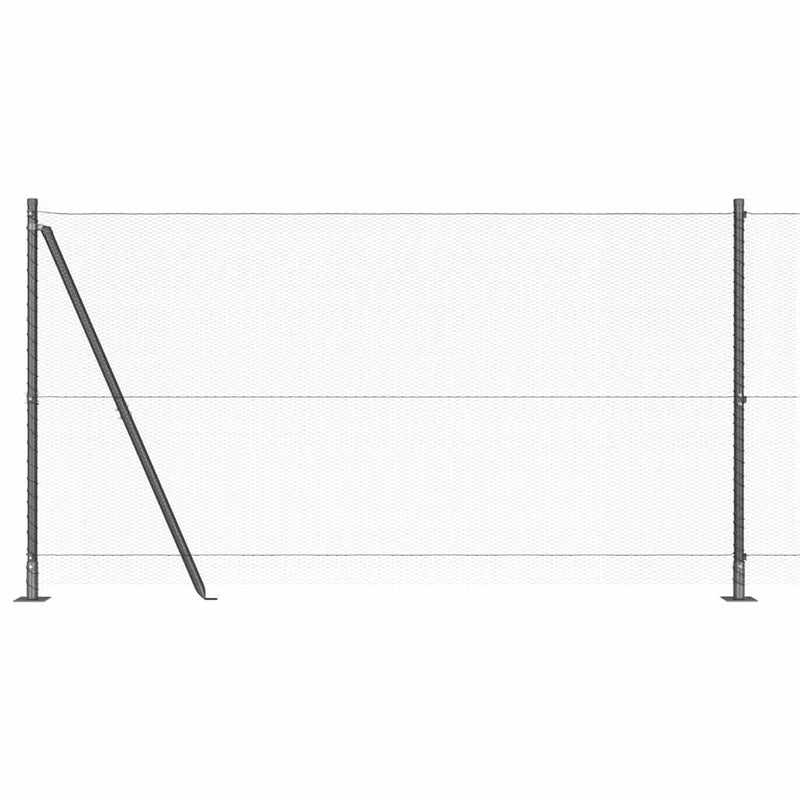 Load image into Gallery viewer, Vidaxl afrasteringspaal grijs 25 x 1,2 m (13 mm gaas) staal
