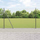 Vidaxl afrasteringspaal grijs 25 x 1,4 m (50 mm gaas) staal en pvc