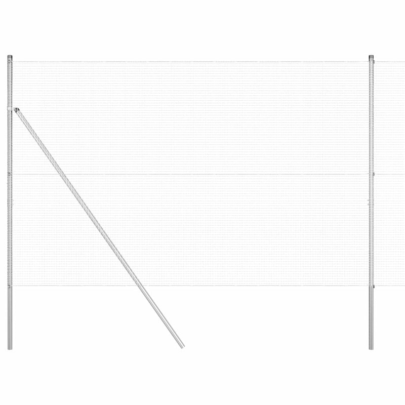 Load image into Gallery viewer, Vidaxl afrasteringspaal zilver 10 x 1,6 m (16 x 16 mm gaas) staal
