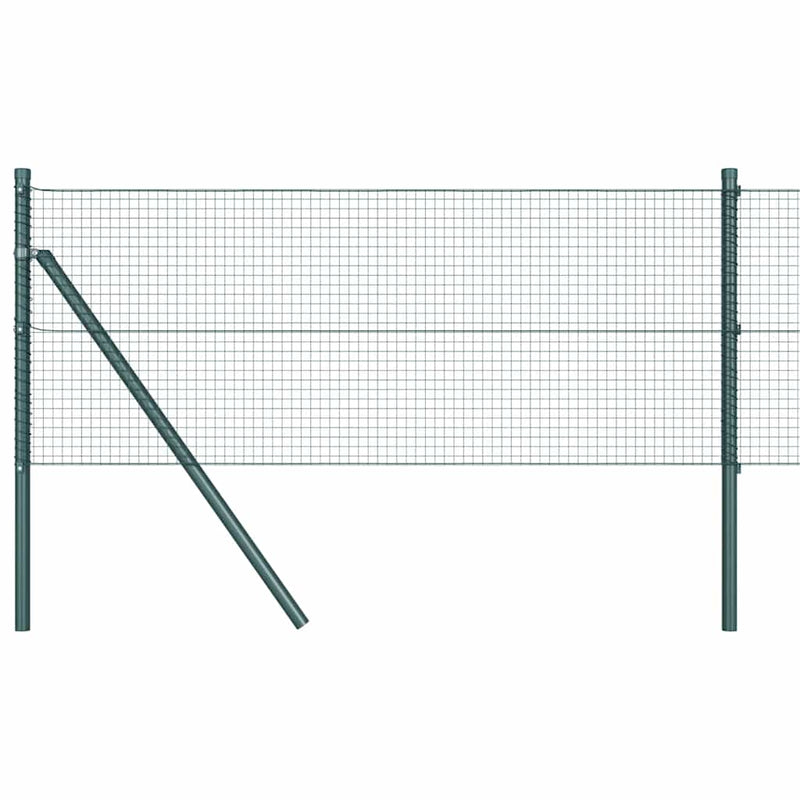 ギャラリービューアに画像をロードする, Vidaxl afrasteringspaal groen 10 x 0,5 m (19 x 19 mm gaas) staal
